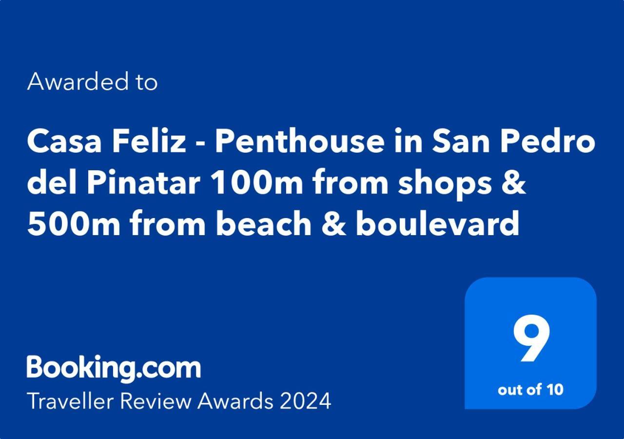Casa Feliz - Penthouse In San Pedro Del Pinatar 100M From Shops & 500M From Beach & Boulevard Екстер'єр фото
